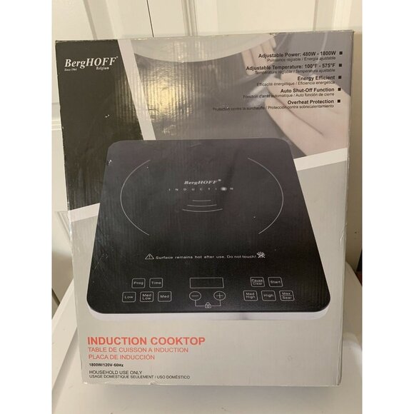New Berghoff Tronic XL Induction Stove TFK,‎ Black - Picture 1 of 8